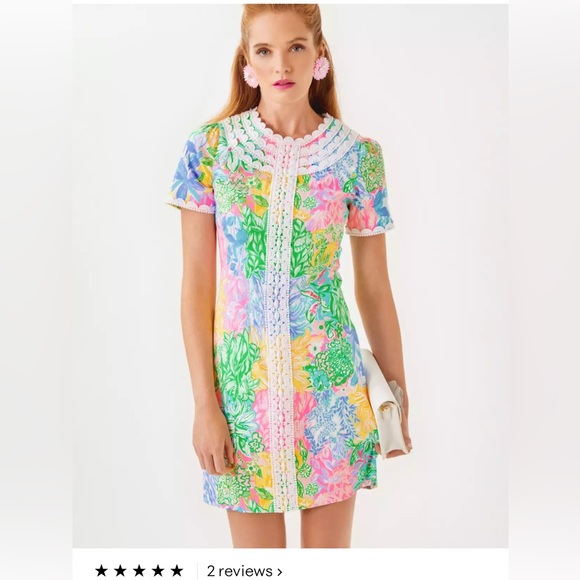 Lilly Mila Short Sleeve Shift Dress NWT - Picture 1 of 5